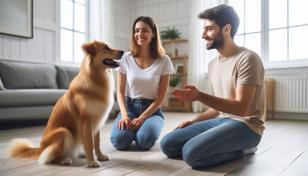 Teach a Dog Basic Commands like Sit and Lie Down