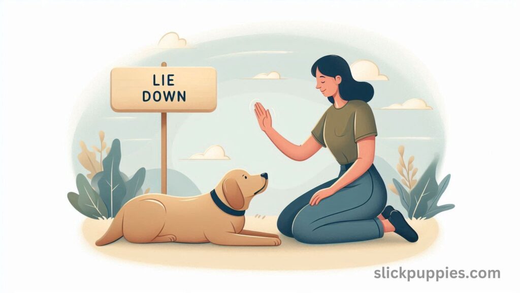 Teach a Dog Basic Commands like Sit and Lie Down